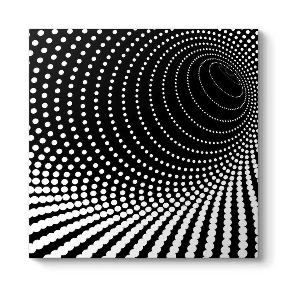 Siyah Vortex Tablosu - Model 3